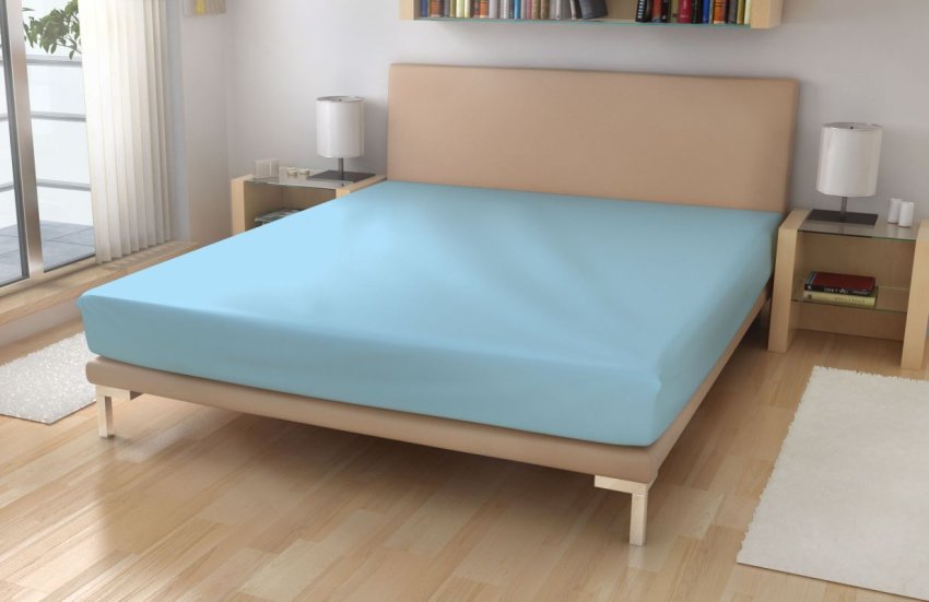 Prostěradla - Froté 140x200 - Polášek Froté prostěradlo Světle modrá Bavlna, Polyamid, 220g/m, 140/200 cm Polášek Froté prostěradlo Světle modrá Bavlna, Polyamid, 220g/m, 140/200 cm - Froté 140x200