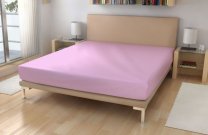 Polášek Jersey prostěradlo Bavlna 150g/m2, 140/200 Světle růžová cm Prostěradla - Jersey 140x200