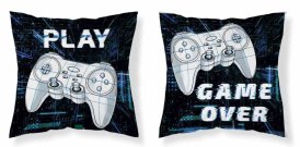 DETEXPOL Povlak na polštářek Game Over micro Polyester, 40/40 cm Polštářky - povláčky na polštářky