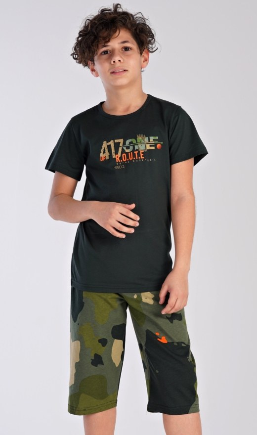 Dětské pyžamo kapri Army - Chlapecká pyžama kapri