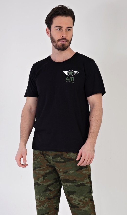 Pánské pyžamo dlouhé Air forces - Pánská pyžama s dlouhým rukávem