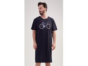 Pánská noční košile s krátkým rukávem Bike