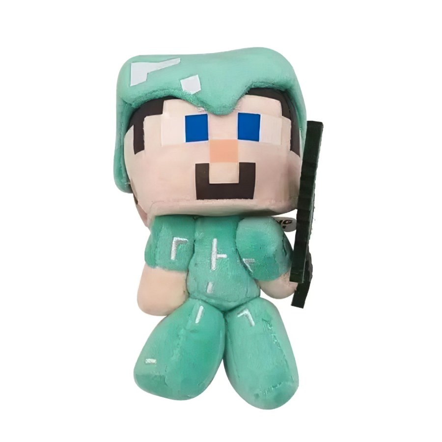 Hračky - Plyšové hračky - Plyšová hračka Minecraft Steve diamantový mini 16cm Plyšová hračka Minecraft Steve diamantový mini 16cm - Plyšové hračky