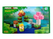 Hračky Magnetické stavebnice - Magnetická stavebnice Minecraft Magic cube 48ks Magnetická stavebnice Minecraft Magic cube 48ks