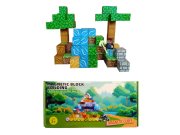 Magnetická stavebnice Minecraft Stromy a vodopád s postavičkou 101ks Hračky - Magnetické stavebnice