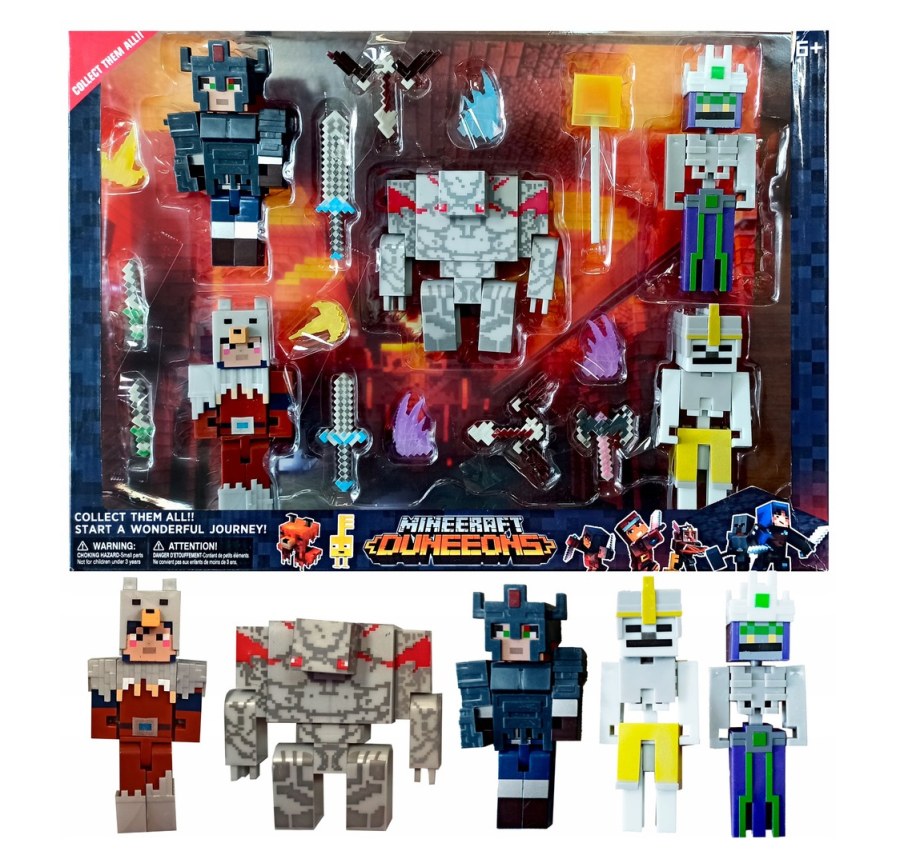Hračky - Figurky a postavičky - Kolekce figurek Minecraft Dungeons Skeleton 18ks Kolekce figurek Minecraft Dungeons Skeleton 18ks - Figurky a postavičky