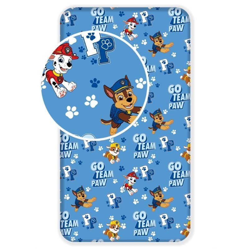 Prostěradla - Licenční prostěradla - Prostěradlo Paw Patrol 161 90/200 Prostěradlo Paw Patrol 161 90/200 - Licenční prostěradla