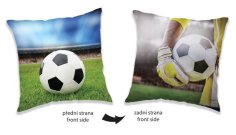 JERRY FABRICS Polštářek Fotbal Polyester, 40/40 cm Polštářky - polštářky s výplní