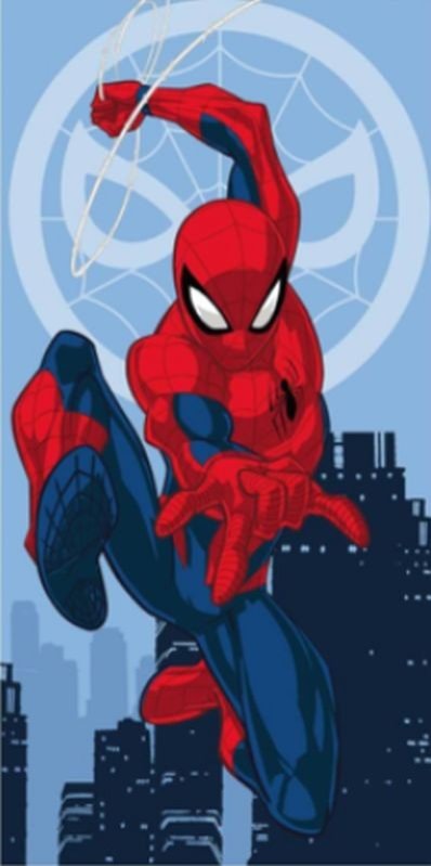 Osušky,ručníky, ponča, župany - plážové osušky - JERRY FABRICS Osuška Spiderman Jump 03 Bavlna - Froté, 70/140 cm JERRY FABRICS Osuška Spiderman Jump 03 Bavlna - Froté, 70/140 cm - plážové osušky