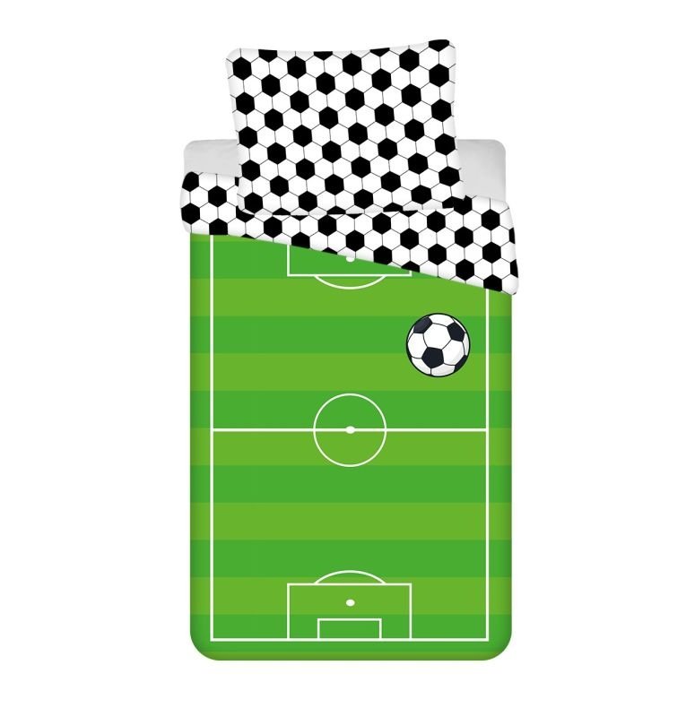 Dětské povlečení nelicenční - JERRY FABRICS Povlečení Fotbal Green 02 Bavlna, 140/200, 70/90 cm JERRY FABRICS Povlečení Fotbal Green 02 Bavlna, 140/200, 70/90 cm - Dětské povlečení nelicenční