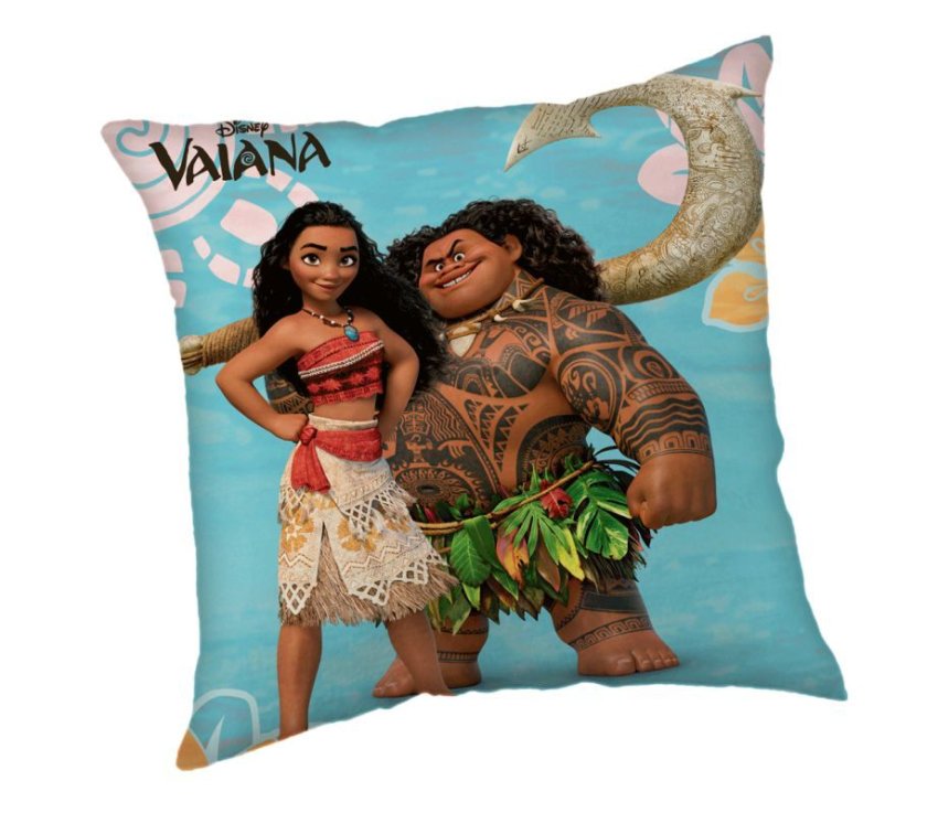 JERRY FABRICS Polštářek Odvážná Vaiana 02 Polyester, 40/40 cm - polštářky s výplní