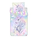JERRY FABRICS Povlečení Jednorožec Pastel Rainbow Bavlna, 140/200, 70/90 cm Dětské povlečení nelicenční