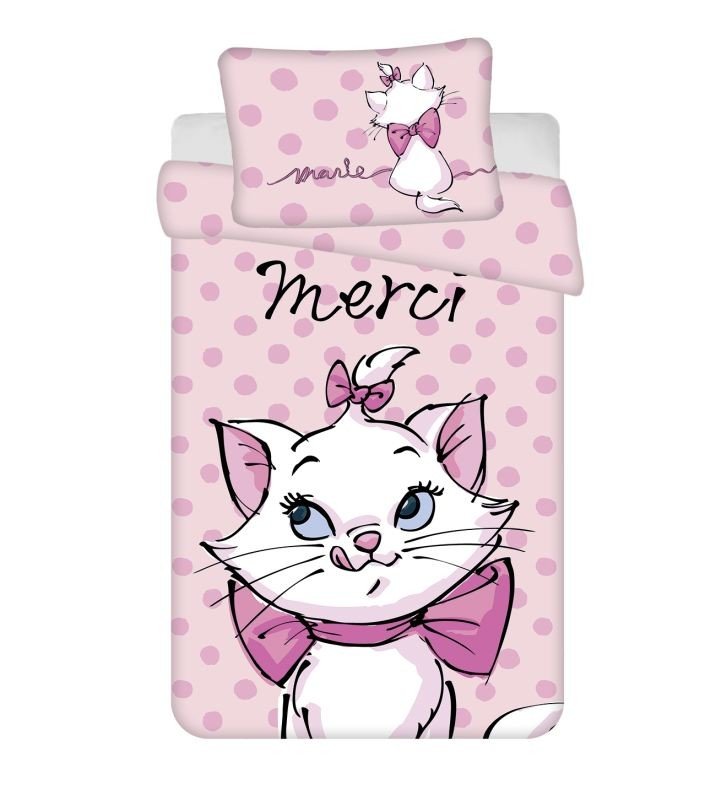 Povlečení do postýlky - JERRY FABRICS Povlečení do postýlky Kočička Marie Merci baby Bavlna, 100/135, 40/60 cm JERRY FABRICS Povlečení do postýlky Kočička Marie Merci baby Bavlna, 100/135, 40/60 cm - Povlečení do postýlky