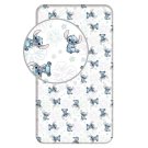 JERRY FABRICS Prostěradlo Lilo and Stitch Ohana White Bavlna, 90/200 cm Prostěradla - Licenční prostěradla