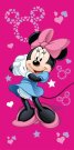 JERRY FABRICS Osuška Minnie Pink 05 Bavlna - Froté, 70/140 cm Osušky,ručníky, ponča, župany - plážové osušky