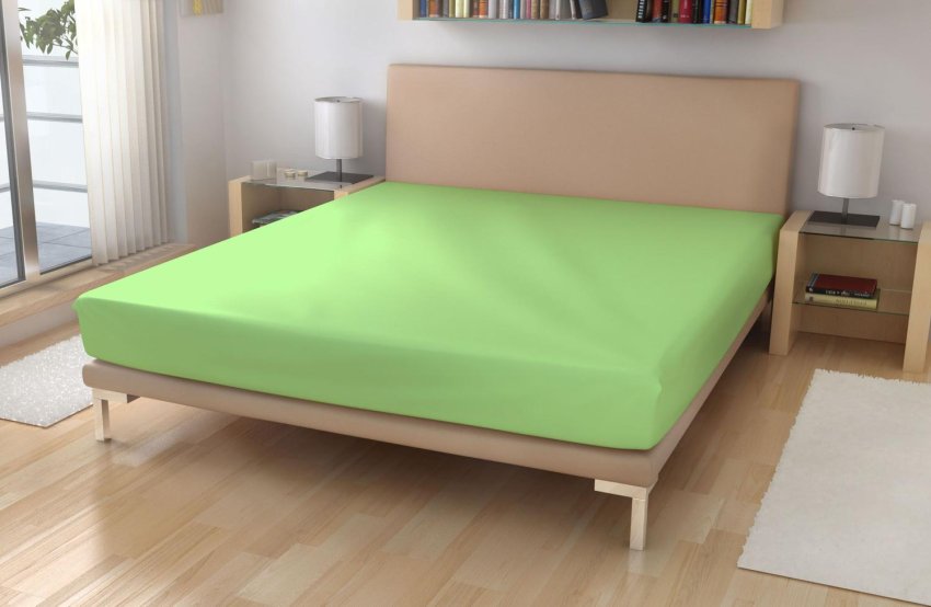 Froté prostěradlo EXKLUSIVE Světle zelená 60/120 - Froté 60x120