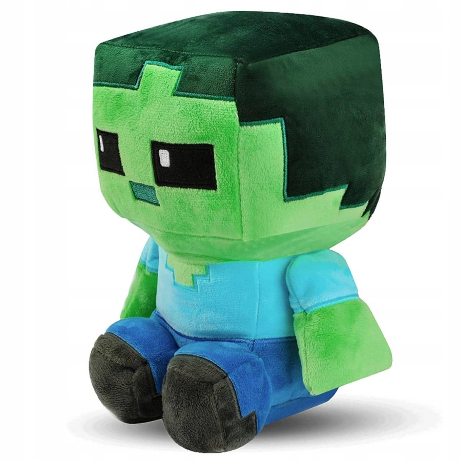 Hračky - Plyšové hračky - Plyšová hračka Minecraft Zombie Steve Pixel 20cm Plyšová hračka Minecraft Zombie Steve Pixel 20cm - Plyšové hračky