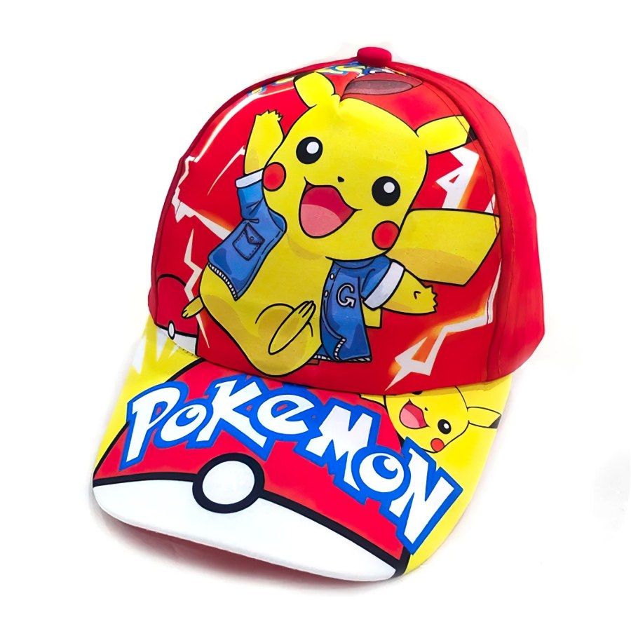 Dětské oblečení - Dětské kšiltovky - Dětská kšiltovka Pokémon Pikachu s potiskem M Dětská kšiltovka Pokémon Pikachu s potiskem M - Dětské kšiltovky