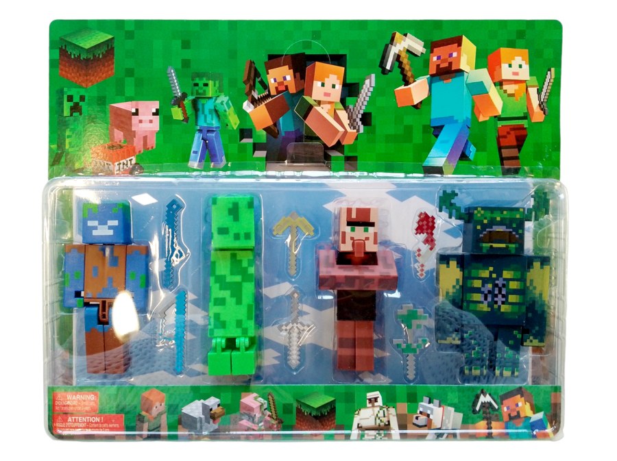Hračky - Figurky a postavičky - Kolekce figurek Minecraft Warden sada 10 ks Kolekce figurek Minecraft Warden sada 10 ks - Figurky a postavičky