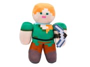 Plyšová hračka Minecraft Alex s krumpáčem 27cm