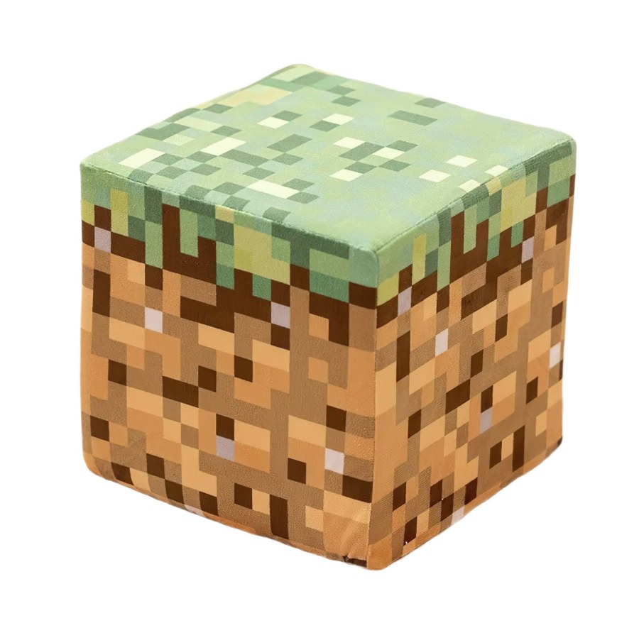 Pěnová kostka Minecraft blok Tráva 20cm - Plyšové hračky