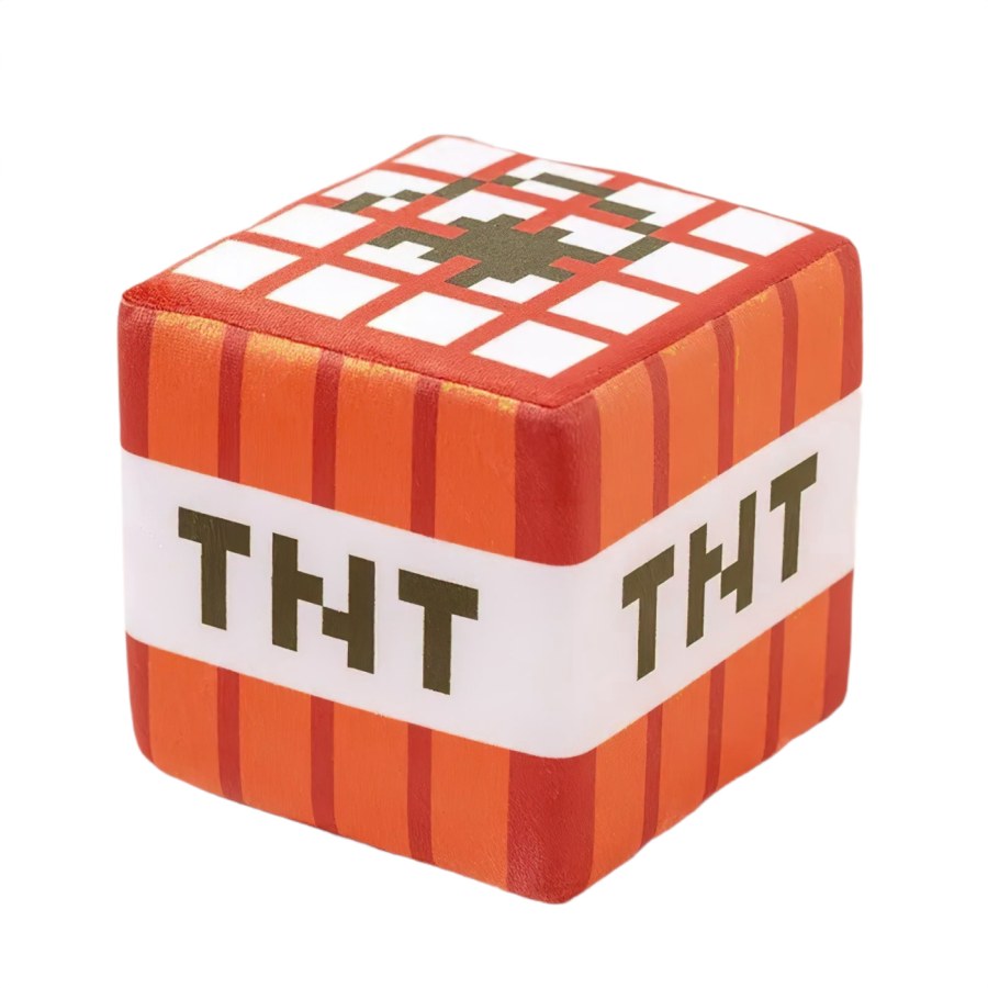Pěnová kostka Minecraft blok TNT 20cm - Plyšové hračky