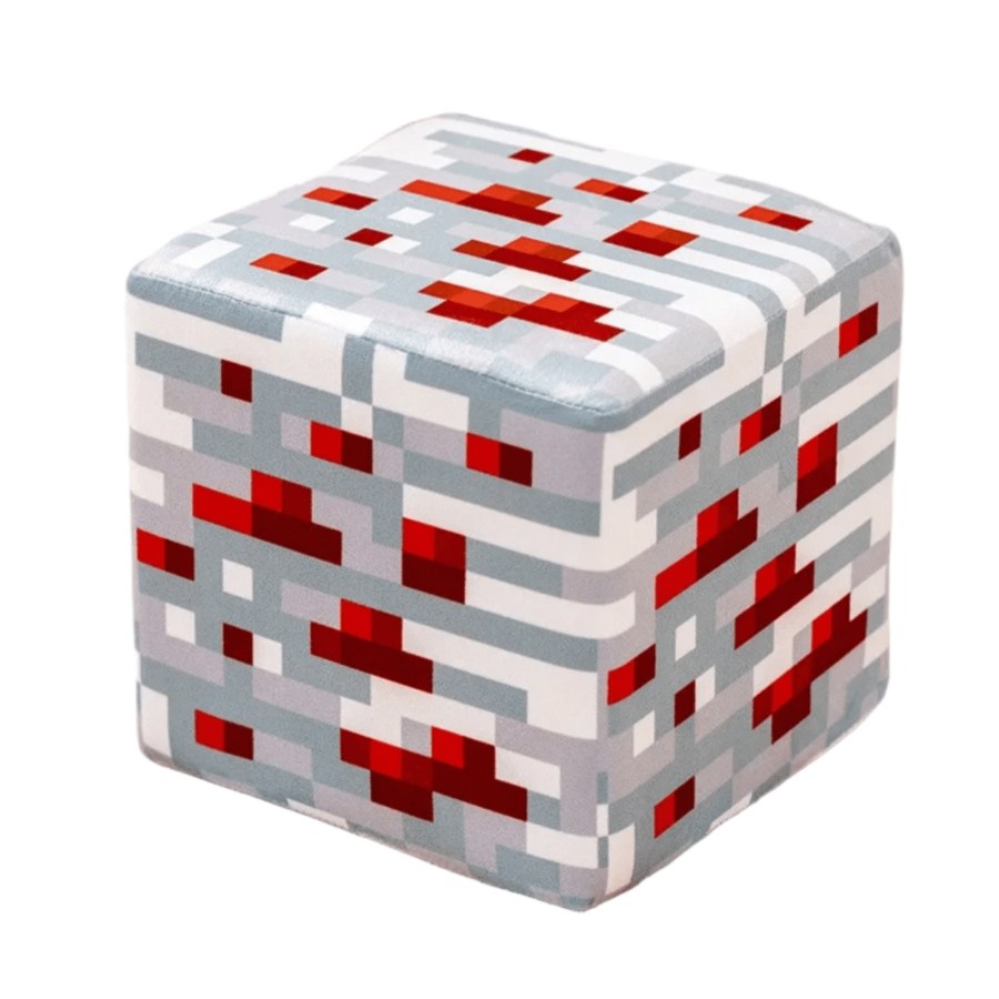 Pěnová kostka Minecraft blok Redstone 20cm - Plyšové hračky