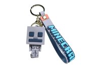 Dětská klíčenka Minecraft Skeleton s poutkem a karabinou 22cm Školní potřeby - Přívěšky a klíčenky
