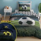 DETEXPOL Povlečení Fotbal II. svítící Bavlna, 140/200, 70/80 cm Povlečení sportovní kluby