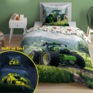 Povlečení fototisk - DETEXPOL Povlečení Traktor z hor svítící Bavlna, 140/200, 70/80 cm DETEXPOL Povlečení Traktor z hor svítící Bavlna, 140/200, 70/80 cm