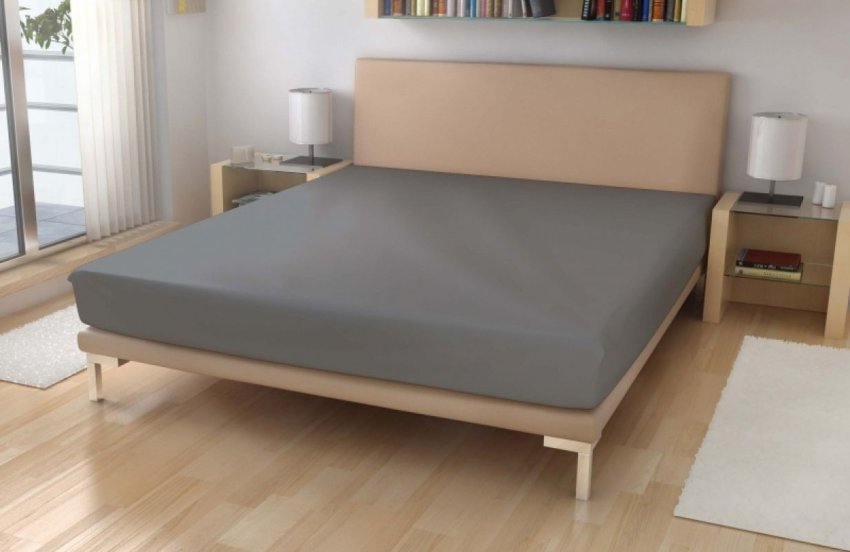 Prostěradla - Froté 180x200 - Polášek Froté prostěradlo Středně šedá Bavlna, Polyamid, 220g/m, 180/200 cm Polášek Froté prostěradlo Středně šedá Bavlna, Polyamid, 220g/m, 180/200 cm - Froté 180x200