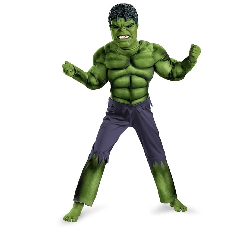 Párty a karneval - Dětské kostýmy - Dětský kostým Svalnatý Hulk s maskou 110-122 M Dětský kostým Svalnatý Hulk s maskou 110-122 M - Dětské kostýmy