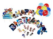 Velká narozeninová sada Ježek Sonic a přátelé 42ks Párty a karneval - Sady balónků a girlandy
