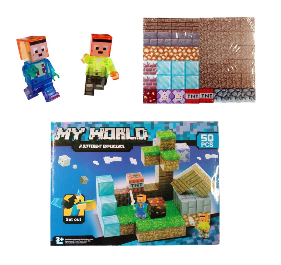 Hračky - Magnetické stavebnice - Magnetická stavebnice Minecraft Diamond world 50ks Magnetická stavebnice Minecraft Diamond world 50ks - Magnetické stavebnice