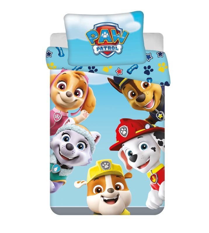 JERRY FABRICS Povlečení do postýlky Paw Patrol PP327 baby Bavlna, 100/135, 40/60 cm - Povlečení do postýlky