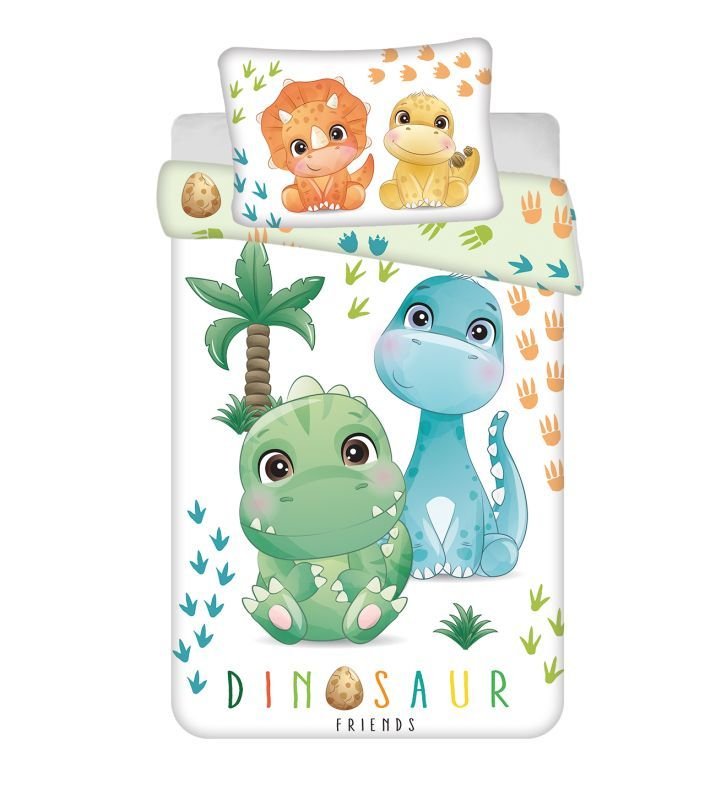 JERRY FABRICS Povlečení do postýlky Dino 02 baby Bavlna, 100/135, 40/60 cm - Povlečení do postýlky