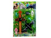 Kolekce figurek Minecraft Meč a Ender dragon s doplňky 12ks