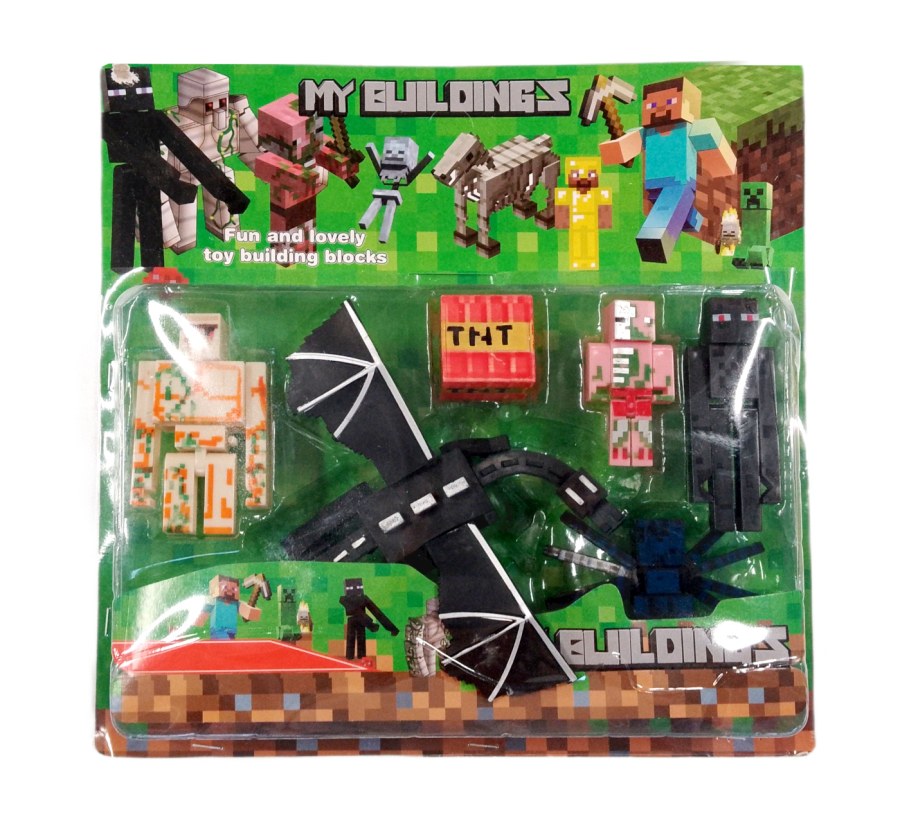 Kolekce figurek Minecraft My Buildings Enderdragon 6ks - Figurky a postavičky