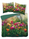 Povlečení fototisk - DETEXPOL Francouzské povlečení 3D Tulipány micro Polyester - mikrovlákno, 220/200, 2x70/80 cm DETEXPOL Francouzské povlečení 3D Tulipány micro Polyester - mikrovlákno, 220/200, 2x70/80 cm