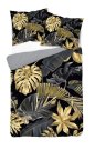 Povlečení fototisk - DETEXPOL Francouzské povlečení 3D Zlaté listy micro Polyester - mikrovlákno, 220/200, 2x70/80 cm DETEXPOL Francouzské povlečení 3D Zlaté listy micro Polyester - mikrovlákno, 220/200, 2x70/80 cm