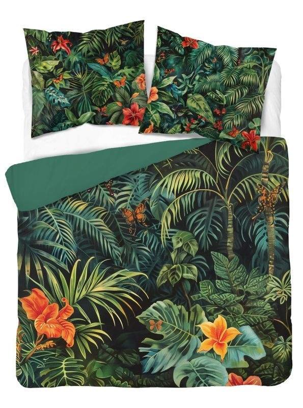 Povlečení fototisk - DETEXPOL Francouzské povlečení 3D Tropická zahrada micro Polyester - mikrovlákno, 220/200, 2x70/80 cm DETEXPOL Francouzské povlečení 3D Tropická zahrada micro Polyester - mikrovlákno, 220/200, 2x70/80 cm - Povlečení fototisk