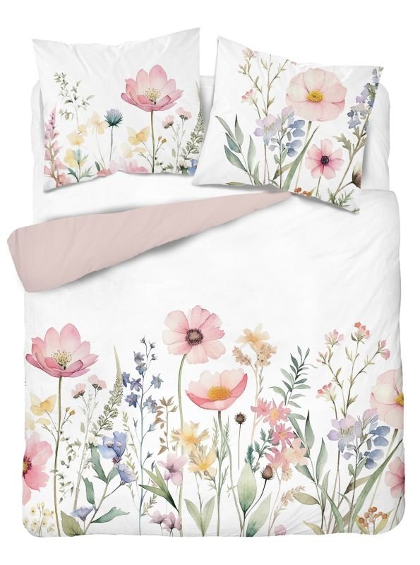 Povlečení klasické vzory - DETEXPOL Francouzské povlečení 3D Květinová louka micro Polyester - mikrovlákno, 220/200, 2x70/80 cm DETEXPOL Francouzské povlečení 3D Květinová louka micro Polyester - mikrovlákno, 220/200, 2x70/80 cm - Povlečení klasické vzory