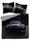 Povlečení fototisk - DETEXPOL Francouzské povlečení 3D Černé auto micro Polyester - mikrovlákno, 220/200, 2x70/80 cm DETEXPOL Francouzské povlečení 3D Černé auto micro Polyester - mikrovlákno, 220/200, 2x70/80 cm