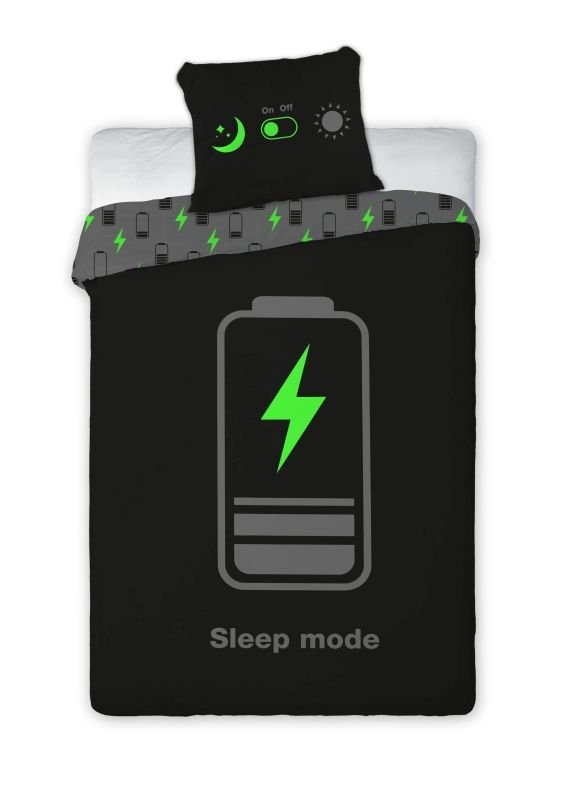Povlečení pro teenagery - FARO Povlečení Sleep Mode svítící Bavlna, 140/200, 70/90 cm FARO Povlečení Sleep Mode svítící Bavlna, 140/200, 70/90 cm - Povlečení pro teenagery