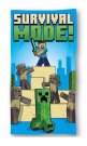 Osušky,ručníky, ponča, župany plážové osušky - FARO Osuška Minecraft Survival Mode Bavlna - Froté, 70/140 cm FARO Osuška Minecraft Survival Mode Bavlna - Froté, 70/140 cm