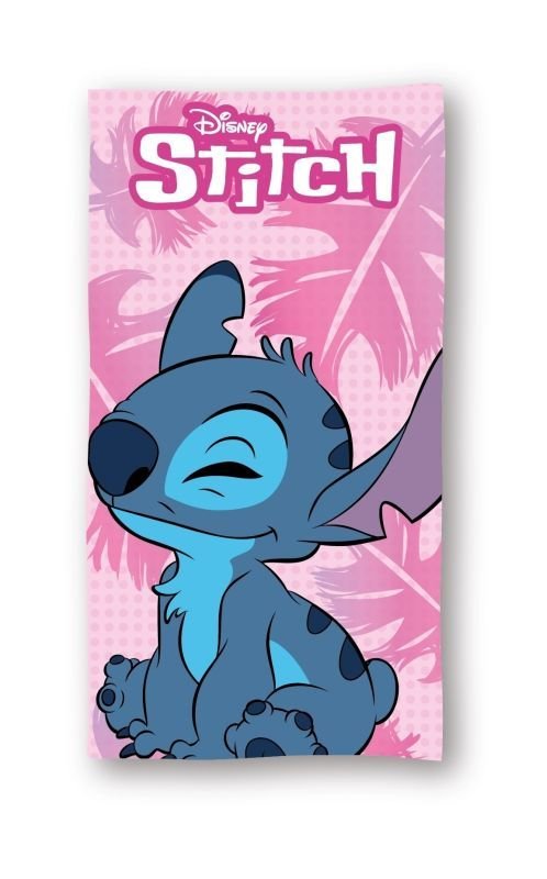Osušky,ručníky, ponča, župany - plážové osušky - FARO Osuška Lilo and Stitch pink Bavlna - Froté, 70/140 cm FARO Osuška Lilo and Stitch pink Bavlna - Froté, 70/140 cm - plážové osušky