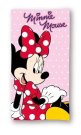 Osušky,ručníky, ponča, župany plážové osušky - FARO Osuška Minnie pink Bavlna - Froté, 70/140 cm FARO Osuška Minnie pink Bavlna - Froté, 70/140 cm