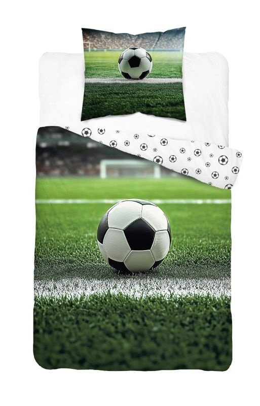Povlečení fototisk - DETEXPOL Povlečení Fotbal Bavlna, 140/200, 70/80 cm DETEXPOL Povlečení Fotbal Bavlna, 140/200, 70/80 cm - Povlečení fototisk