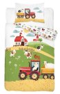 Povlečení do postýlky - DETEXPOL Povlečení do postýlky Farma na kopci červená Bavlna, 100/135, 40/60 cm DETEXPOL Povlečení do postýlky Farma na kopci červená Bavlna, 100/135, 40/60 cm