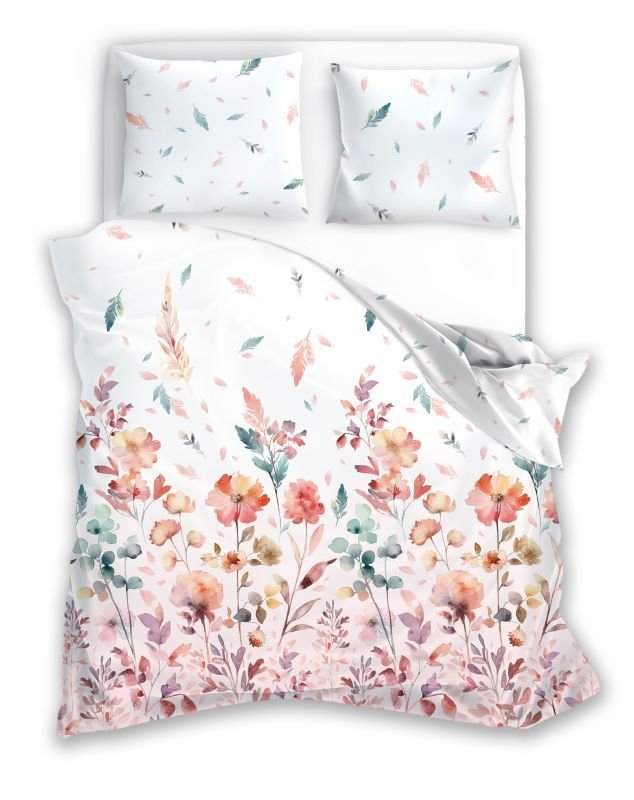 Povlečení klasické vzory - FARO Povlečení bavlněný satén Milagro Verde 01 Kvítka Bavlna - Satén, 140/200, 70/90 cm FARO Povlečení bavlněný satén Milagro Verde 01 Kvítka Bavlna - Satén, 140/200, 70/90 cm - Povlečení klasické vzory